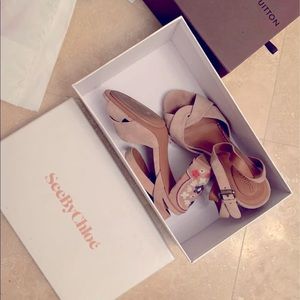 See by Chloe embroidery heels